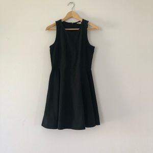 Black denim dress